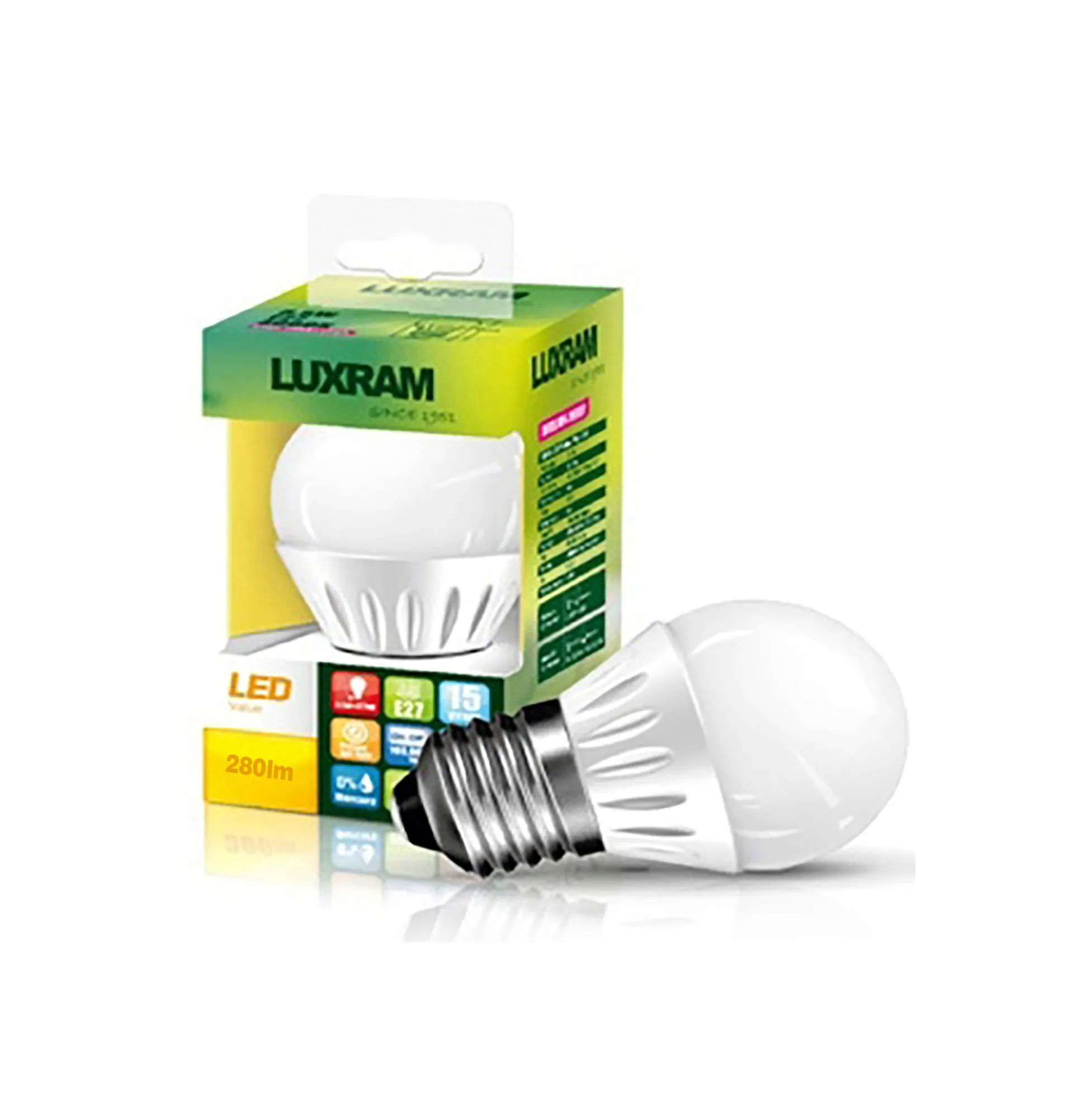 755281033  Value LED Ball Plus E27 3.5W 3000K 280lm